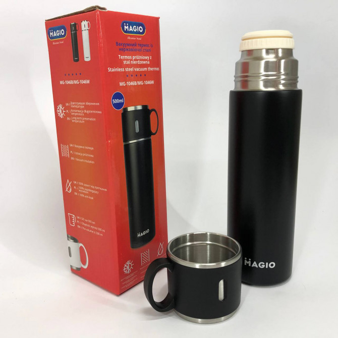 Термос MAGIO MG-1046B 0.5 л, Термос для спортсменів, Термокружка ... - изображение 1