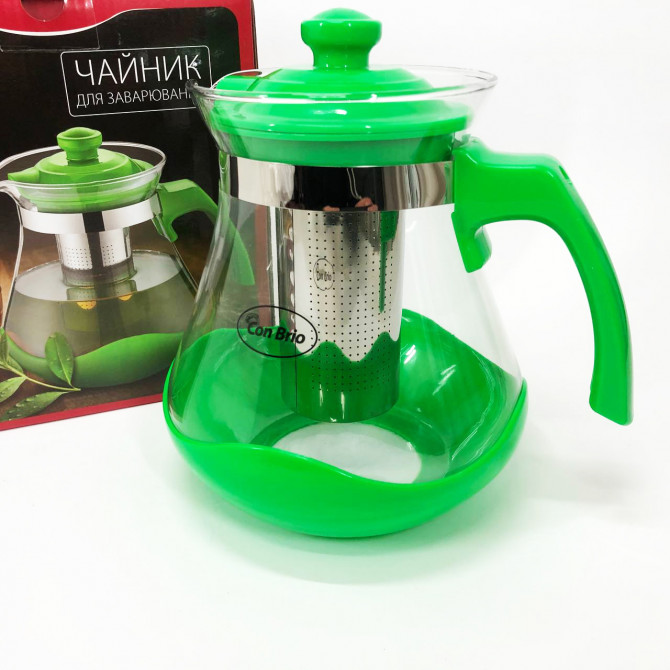 Чайник заварювальний Con Brio Green CB-6215 1,5 л, Чайник самовар... - изображение 1