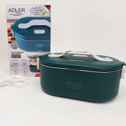 Ланч бокс з підігрівом електричний Adler AD 4505 Green 55 Вт мета...