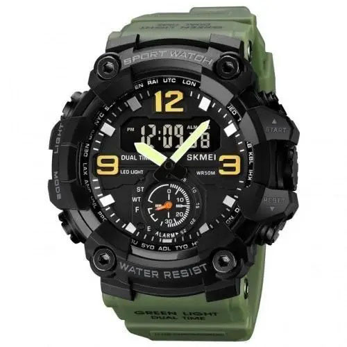 Годинник наручний чоловічий SKMEI 1965AG ARMY GREEN, Годинник арм... - изображение 1