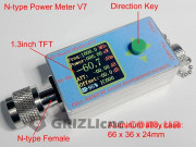 Измеритель мощности радиосигнала RF Power Meter V7, 100 кГц–10 ГГц