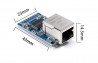 Конвертер UART в Ethernet CH9121, модуль двухканальный TTL-RJ45