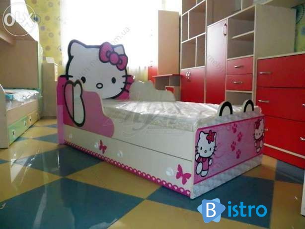 Кровать детская Hello Kitty.Суперкачество по сенсационно низкой цене! - изображение 1