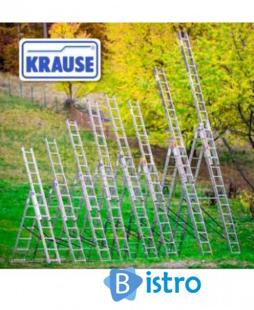 Универсальная лестница KRAUSE Corda3*11 трехсекционная алюминиевая - изображение 1