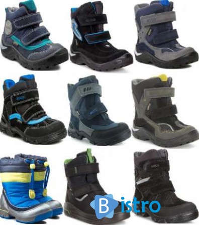 ECCO Gore-Tex SNOWRIDE ботинки зима 22-30р. ЕССО - изображение 1